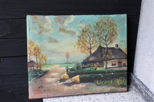 schilderij Hollans boerderijtje 18113